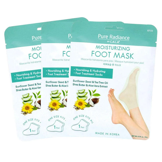 Pure Radiance by CALA Moisturizing Foot Masks 3 Pairs.