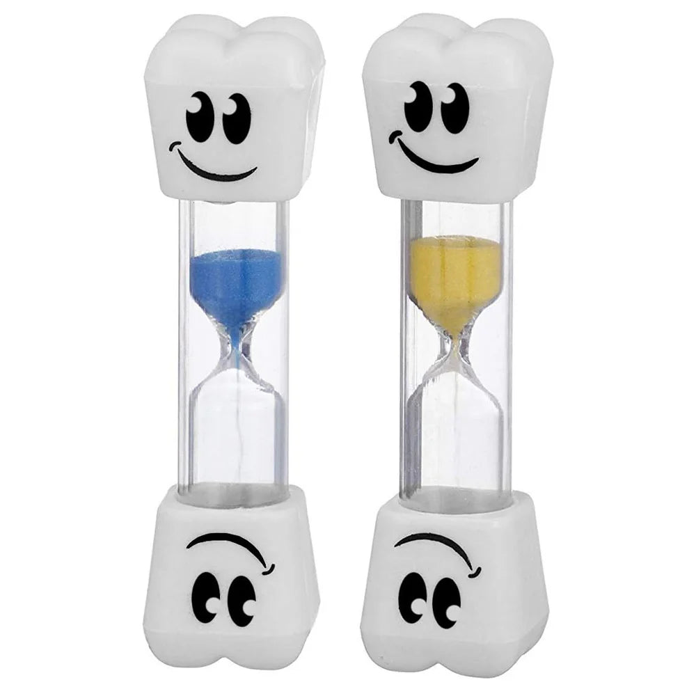 Smile Tooth 2 Minute Sand Timer Assorted Colors (2 Pack)