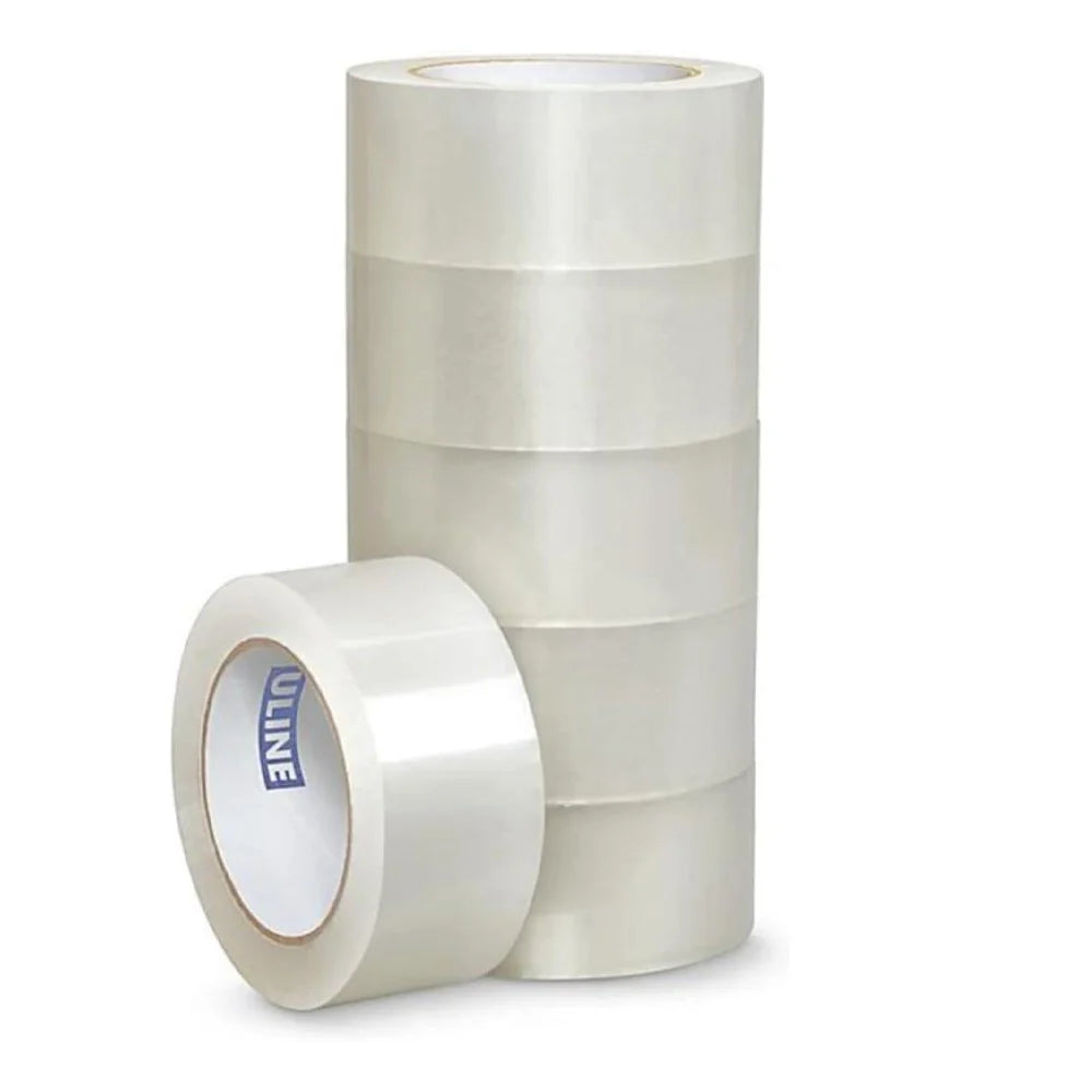 ULINE Packing Tape 2" x 110 yds S-423 (S-423-6) Pack of 6, Clear